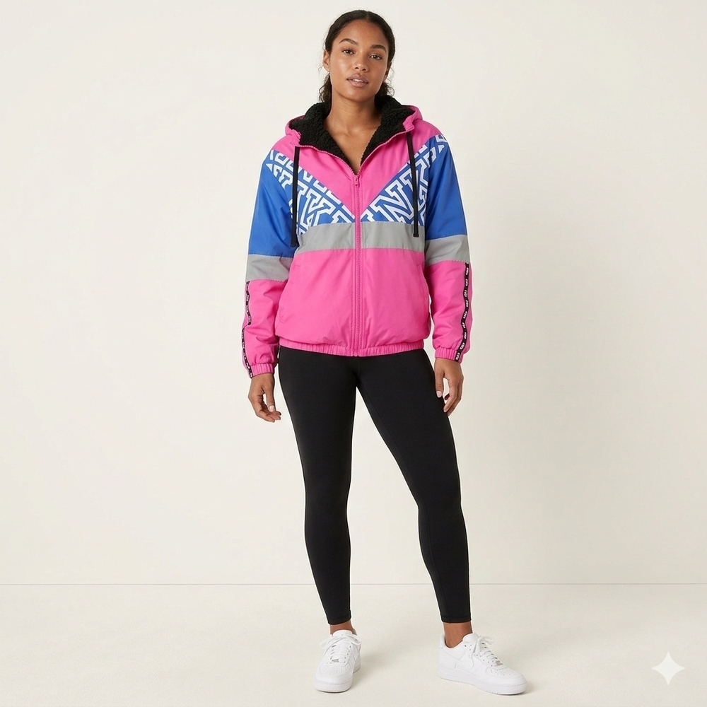 PINK Victoria's Secret Pink And Blue Jacket Size XS/S